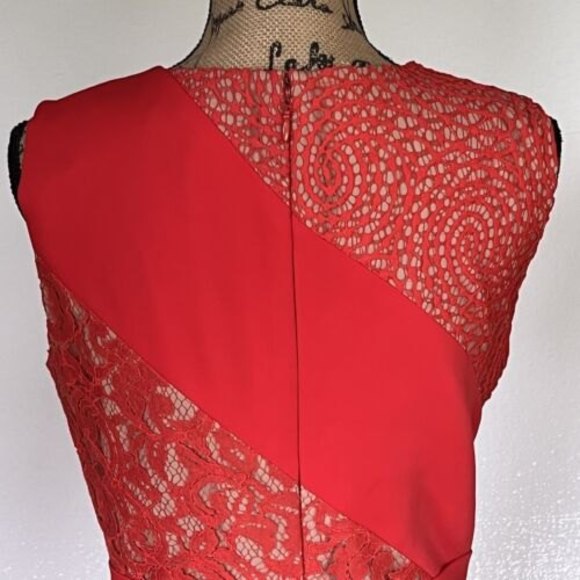 BCBGMaxAzria Women’s Size 8 Dahlia Asymmetrical Lace Dress - Picture 6 of 9